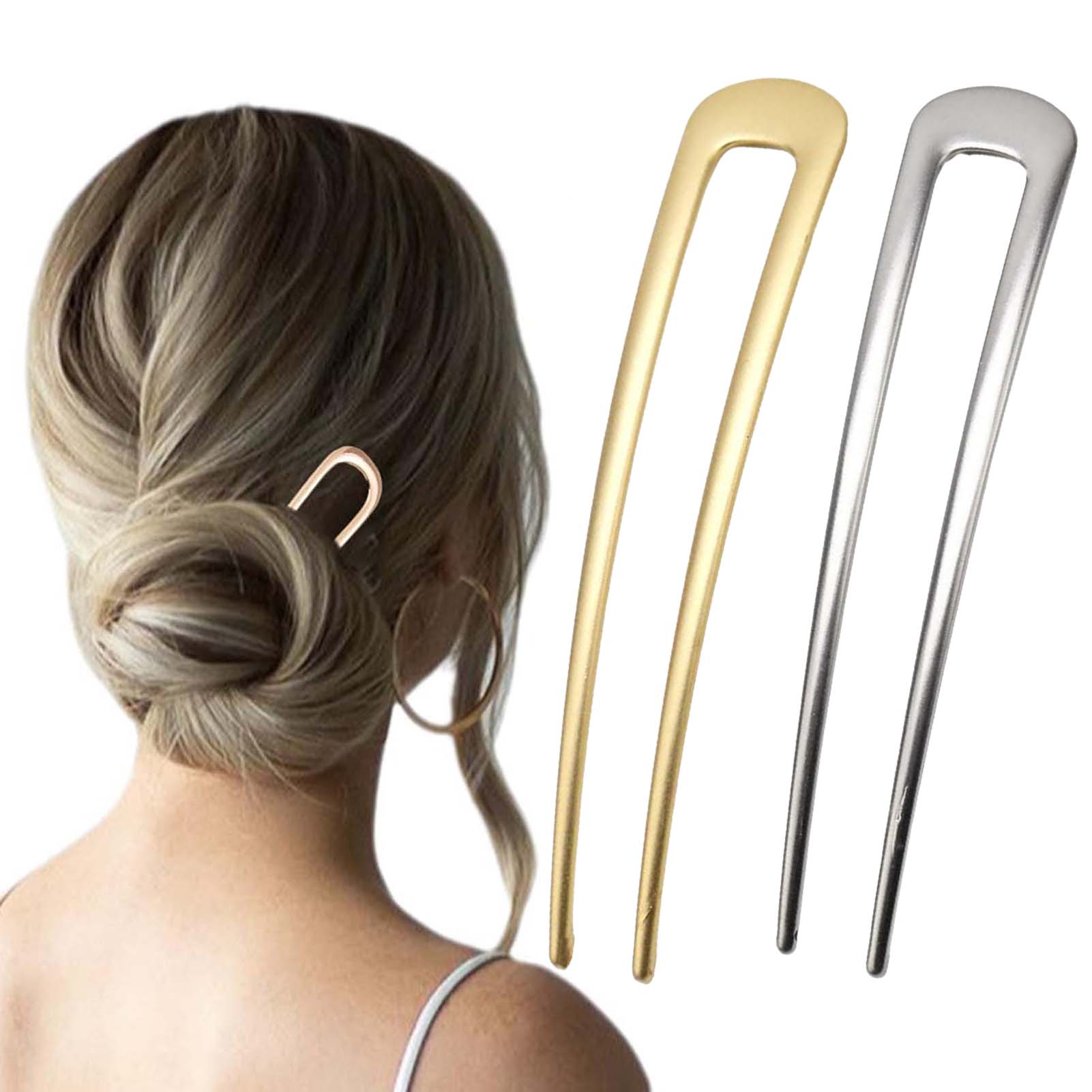 Home Decor Unique Items - French U Shaped Hair Pins Vintage