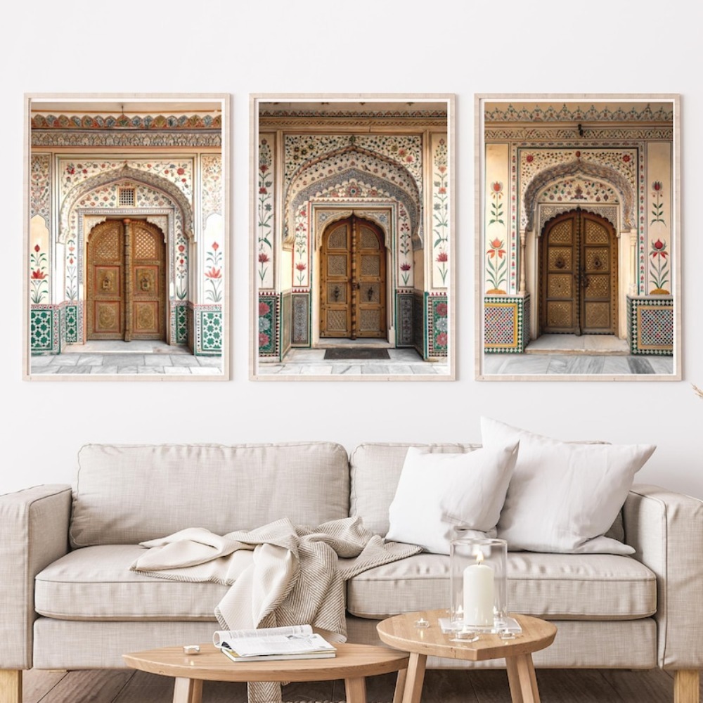 Home Decor Jaipur - Frameless Traditional Rajasthan Gate Art, Jaipur