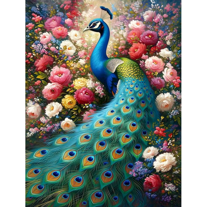 Home Decor Diy Ideas - GATYZTORY Peacock Paint By Numbers Create