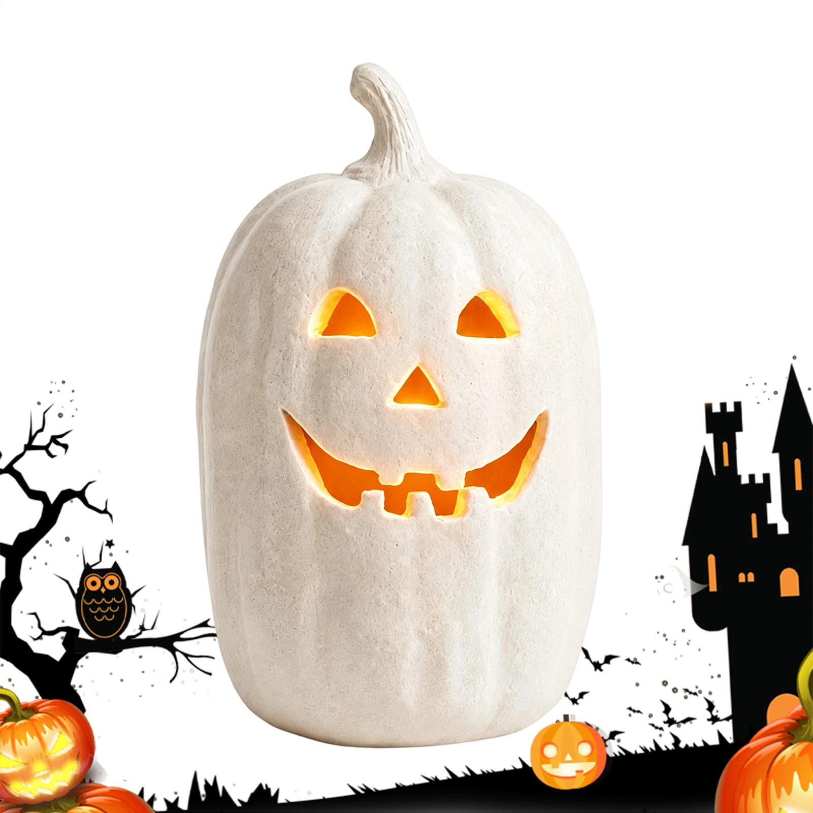 Home Decor Halloween - Spooky Pumpkin Lanterns Pumpkin Handmade Resin