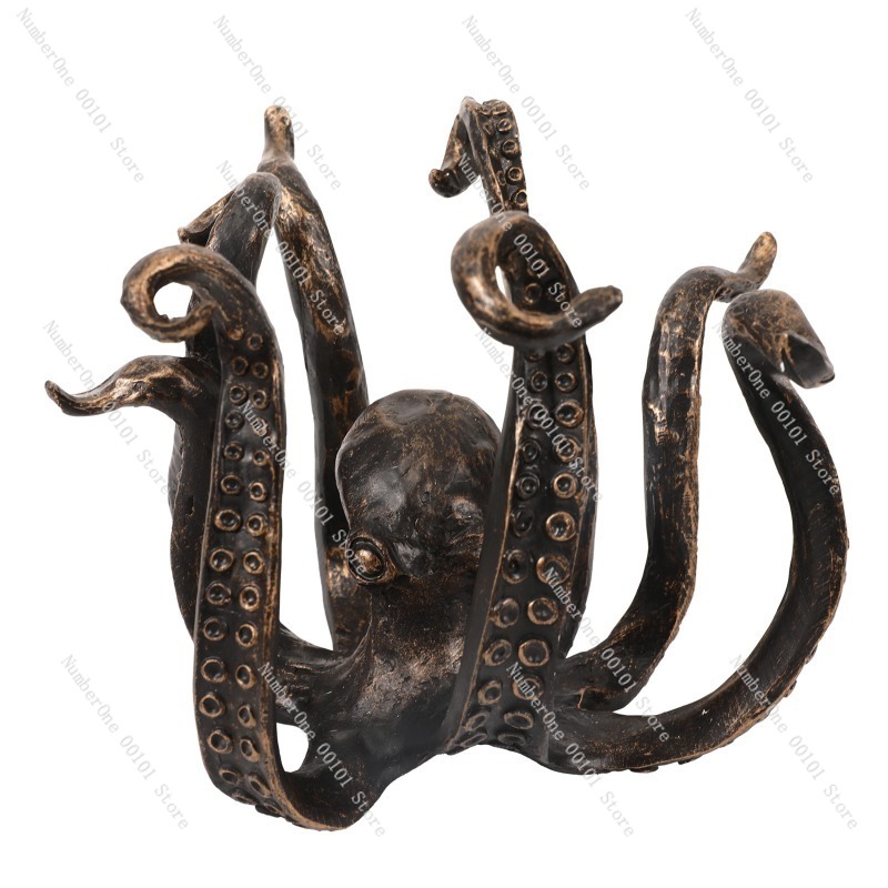 Home Decor Theme - New Octopus Sculpture, Resin Decorative Item,
