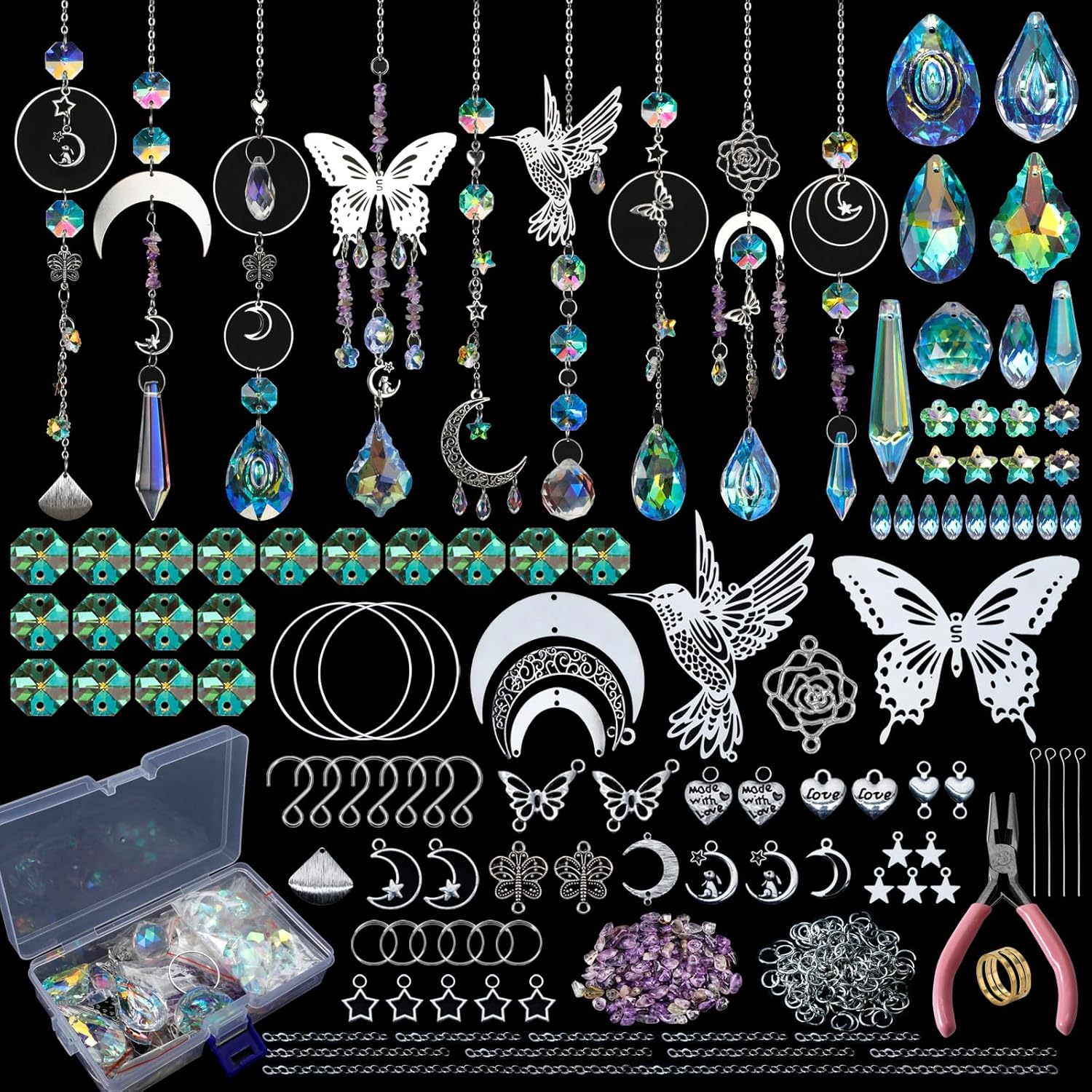 Crystal Sun Catcher - DIY 400pcs SunCatchers Making Supplies Kit