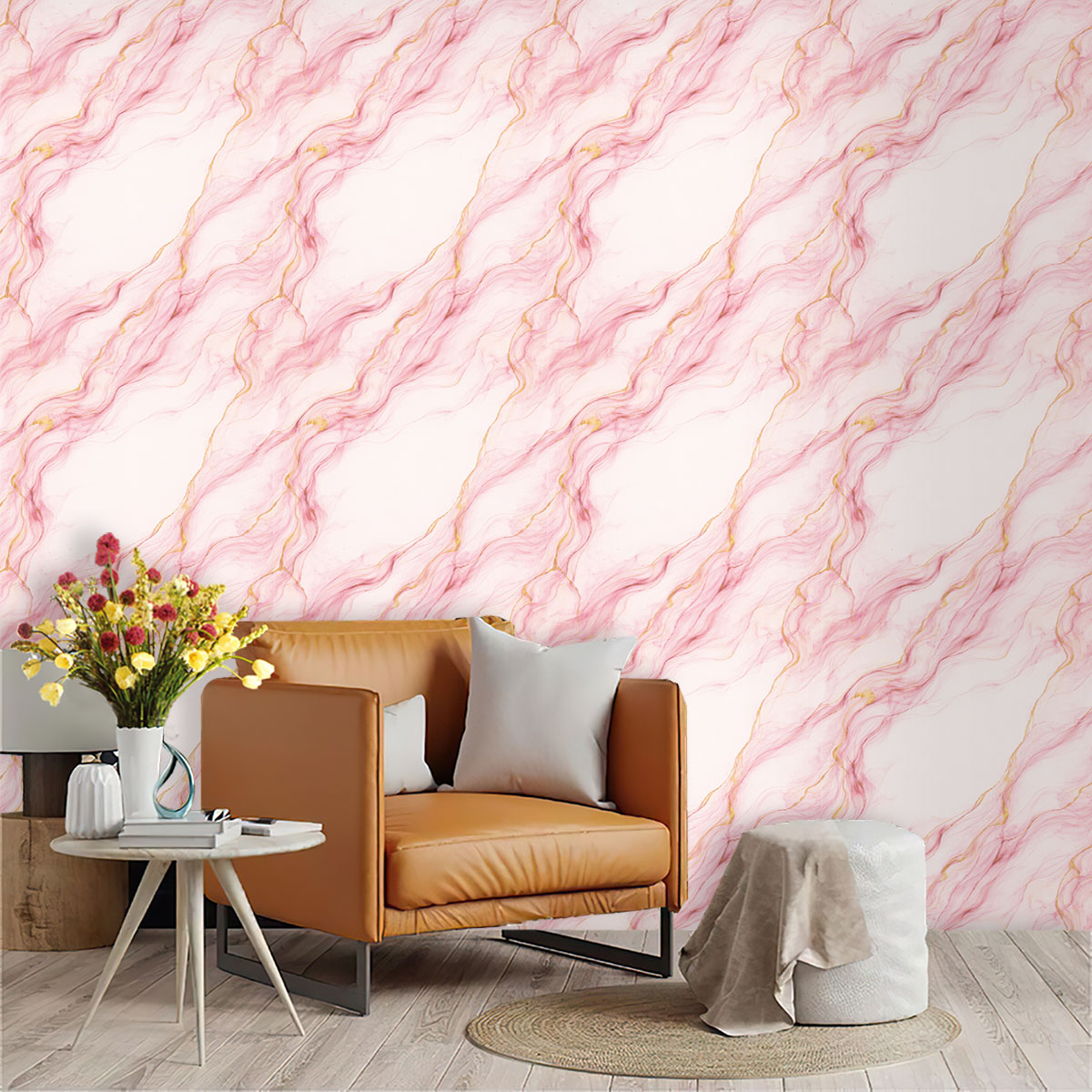 Home Decor Sticker - 1pc Imitation marble textu Printing Self-Adhesive