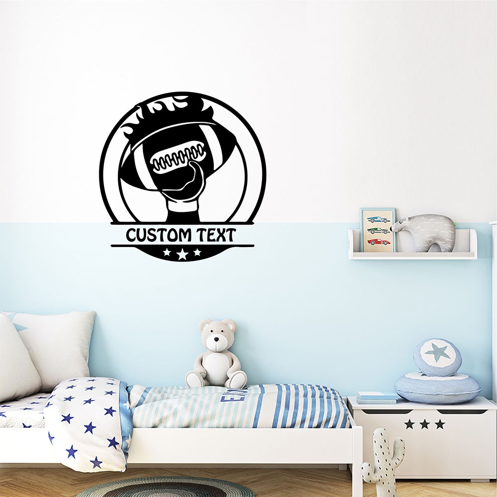 Home Decor Lovely Home - 1PC Lovely Rugby Custom Text Wall