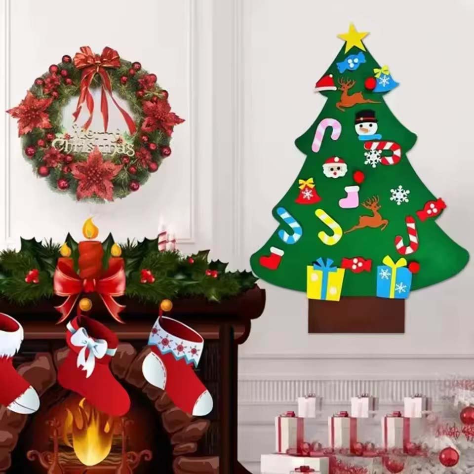Kids DIY Felt Xmas Tree Set Ch - Home Decor Diy Ideas review and price