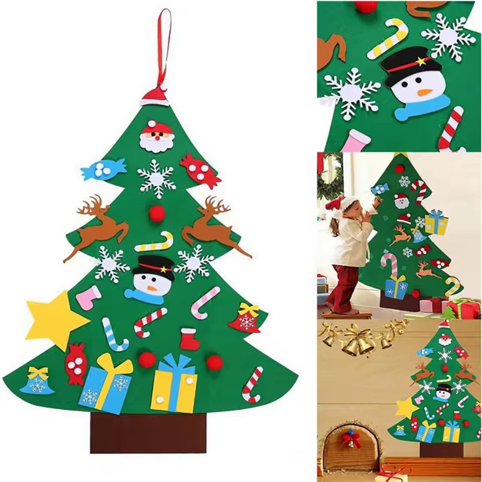 Kids DIY Felt Xmas Tree Set Ch - Home Decor Diy Ideas review and price