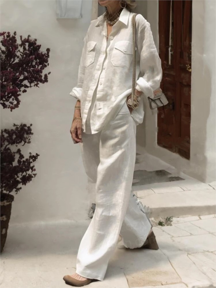 Fashion Solid Cotton Linen Shi - Home Decor Zara review and price