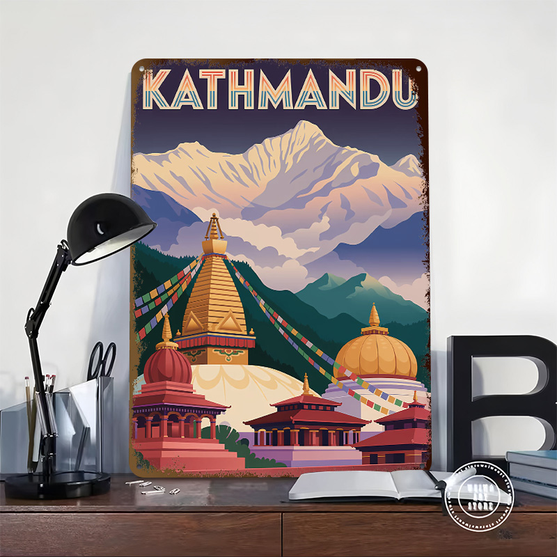 Kathmandu Travel Tinplate Post - Home Decor Kathmandu review and price