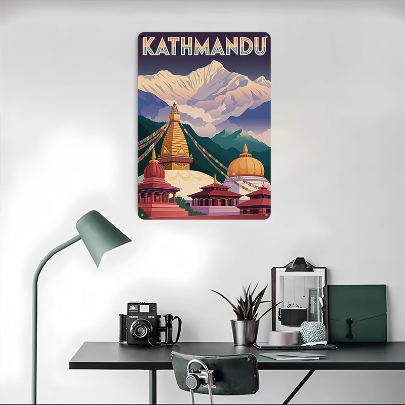 Kathmandu Travel Tinplate Post - Home Decor Kathmandu review and price