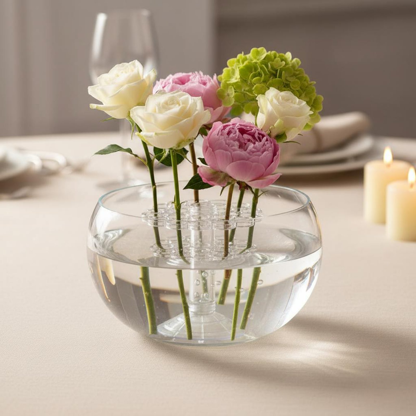 Coil Flower Stalk Holder Easy  - Home Decor Vase With Flowers review and price