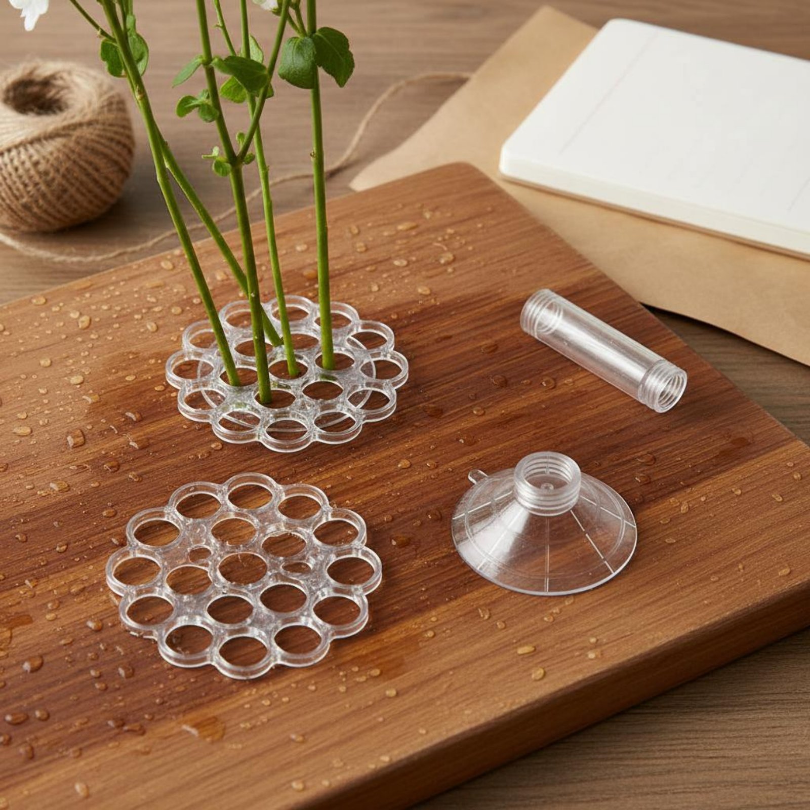 Coil Flower Stalk Holder Easy  - Home Decor Vase With Flowers review and price