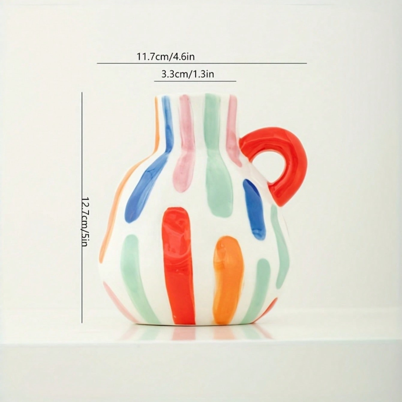Modern Geometric Ceramic Vase  - Home Decor Dopamine review and price