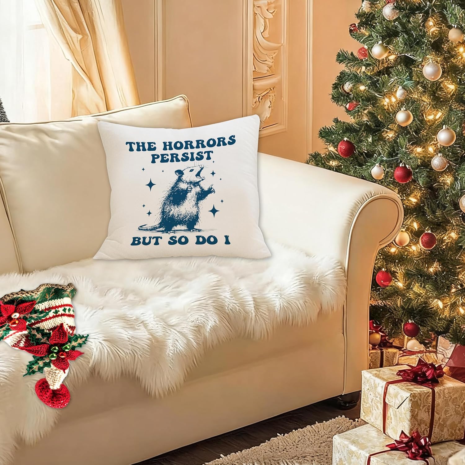 Opossum Pillowcase, The Horror - Home Decor Quotes Ideas review and price