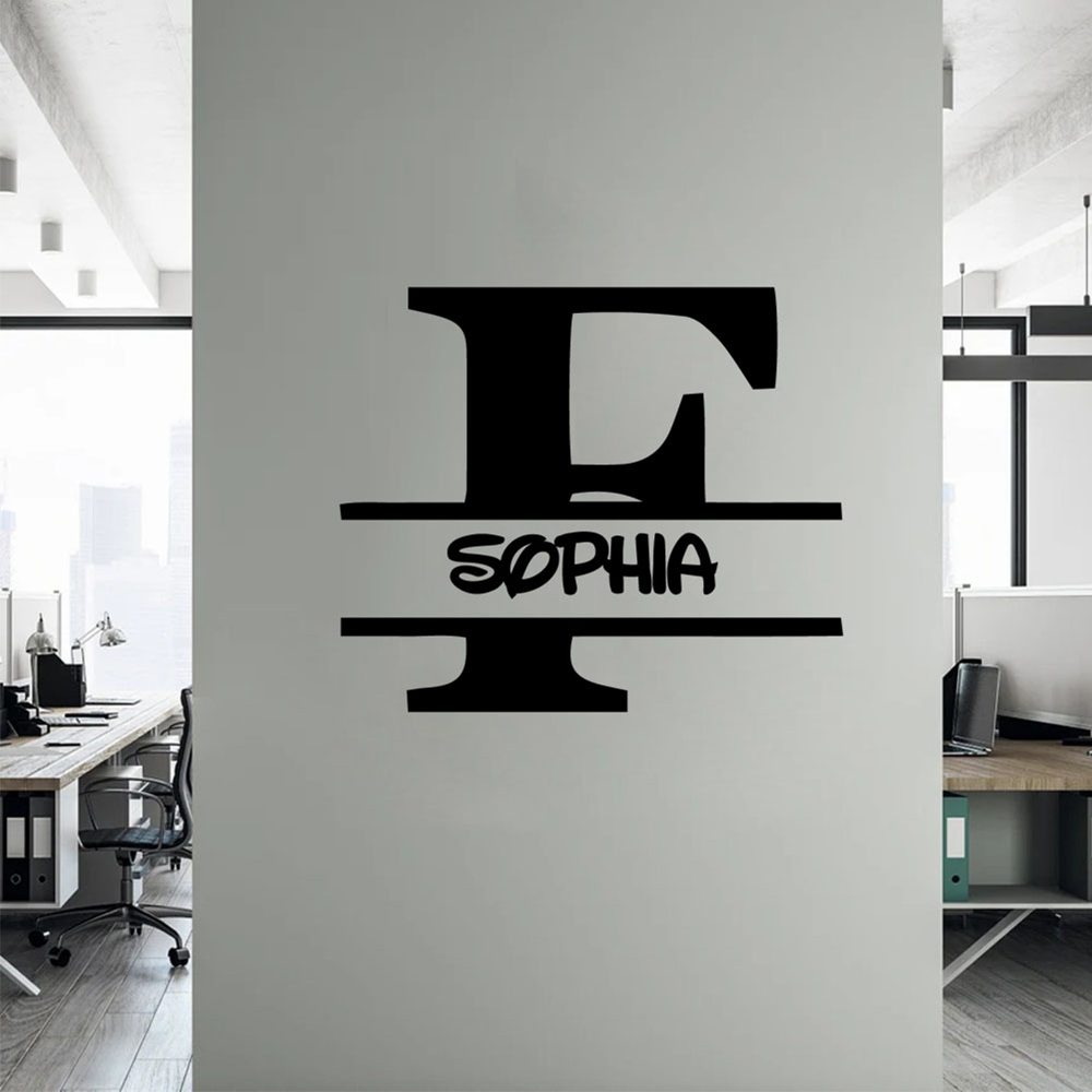 1PC Romantic Letter F Custom T - Home Decor Sticker review and price