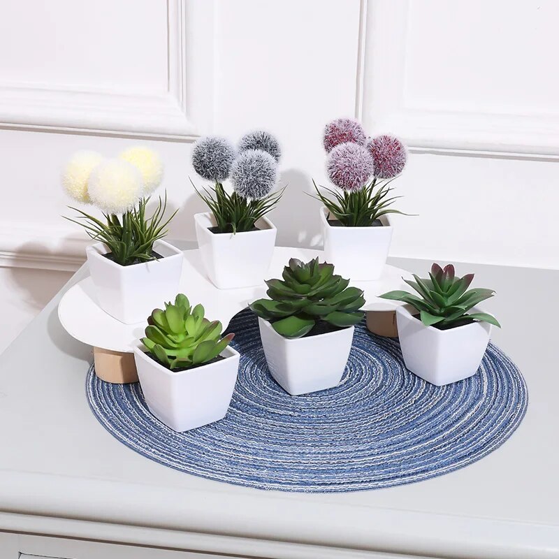 1SET (6PC) Mini Artificial Pla - Home Decor Store review and price