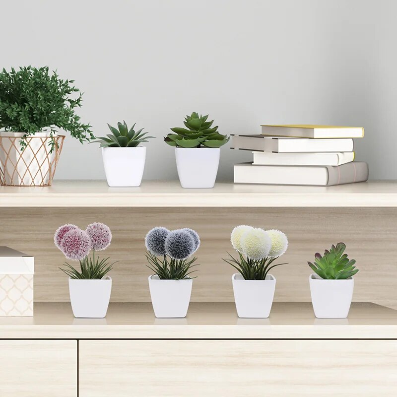 1SET (6PC) Mini Artificial Pla - Home Decor Store review and price