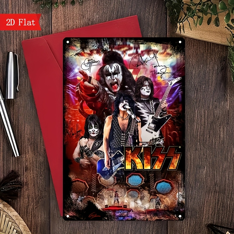 KISS Band Retro Metal Tin Sign - Home Decor Theme review and price