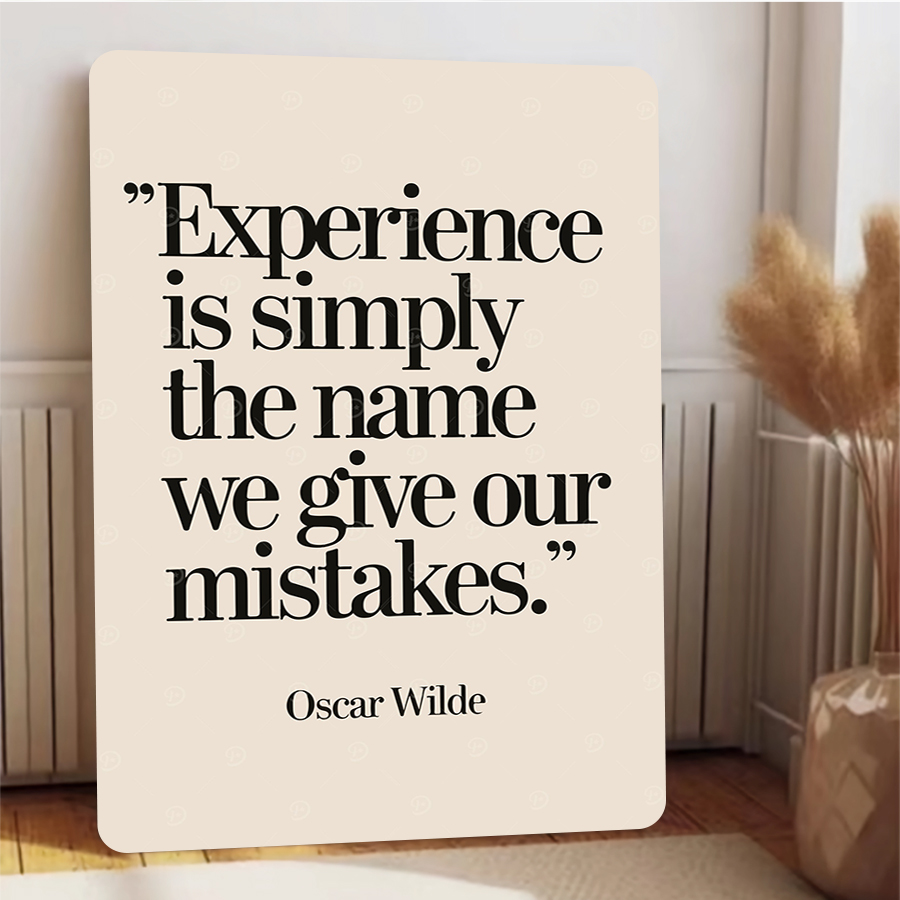 Oscar Wilde Quote Experience M - Home Decor Quotes Ideas review and price