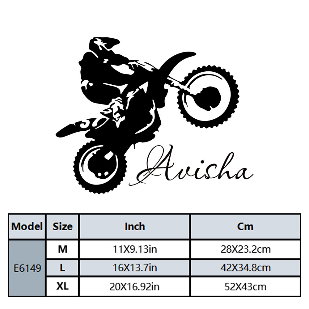 1PC Fashion Motorcyclist Custo - Home Decor Sticker review and price
