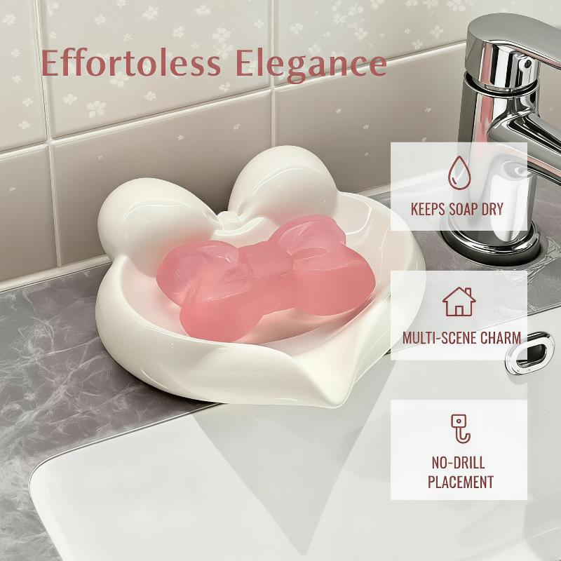 Cute Bow Heart Shaped Ceramic  - Vanity Home Decor review and price