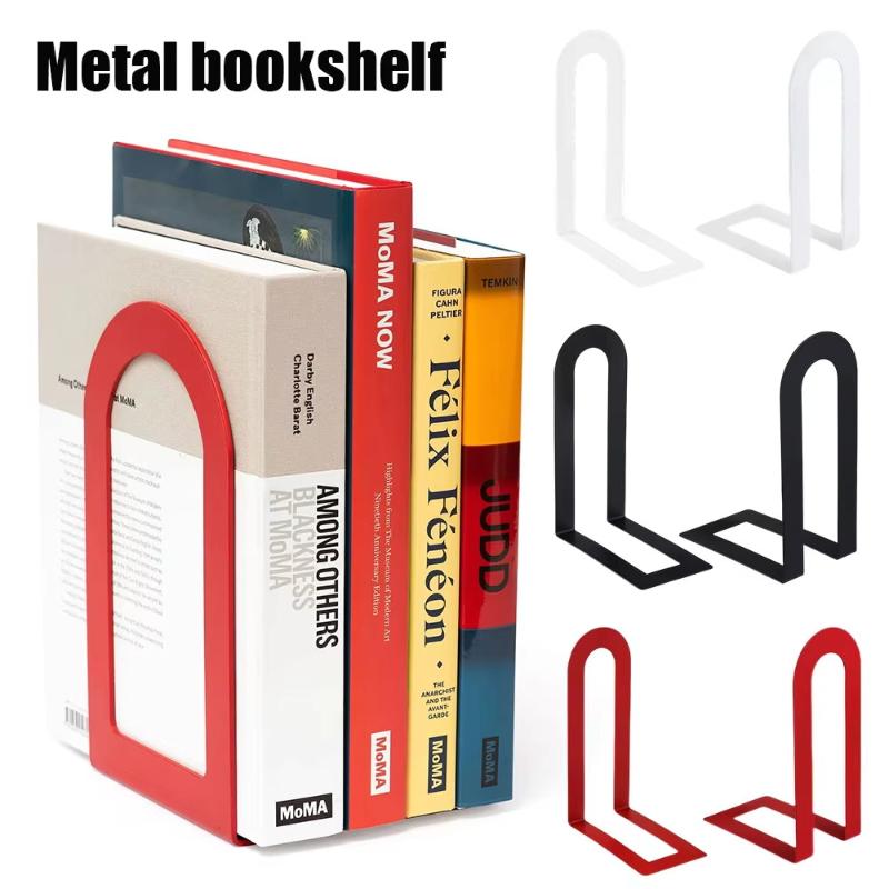 1 Pair L-shaped Iron Bookends  - Aesthetic Bookend review and price