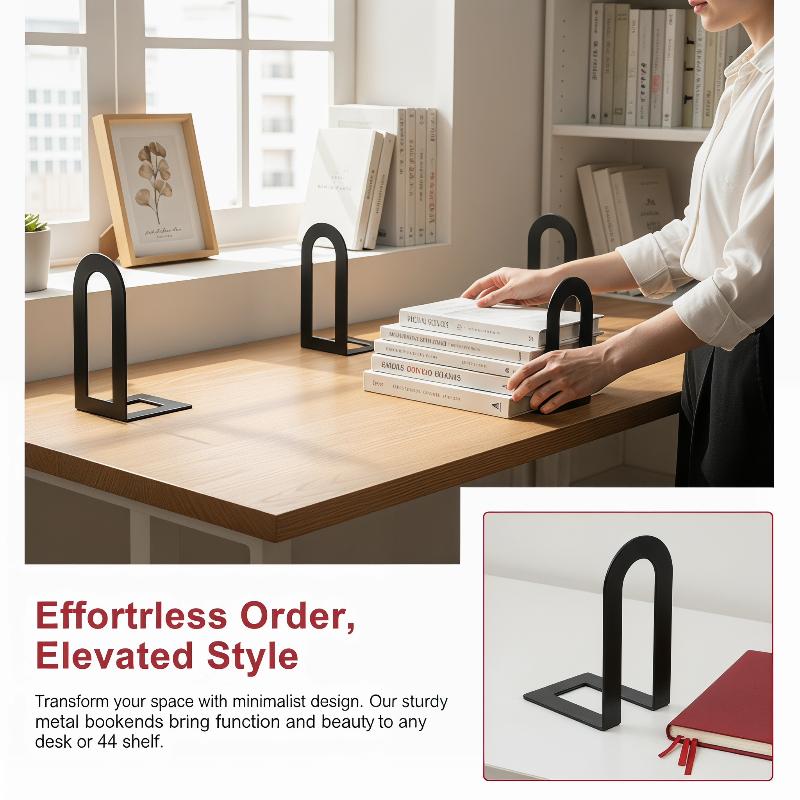 1 Pair L-shaped Iron Bookends  - Aesthetic Bookend review and price