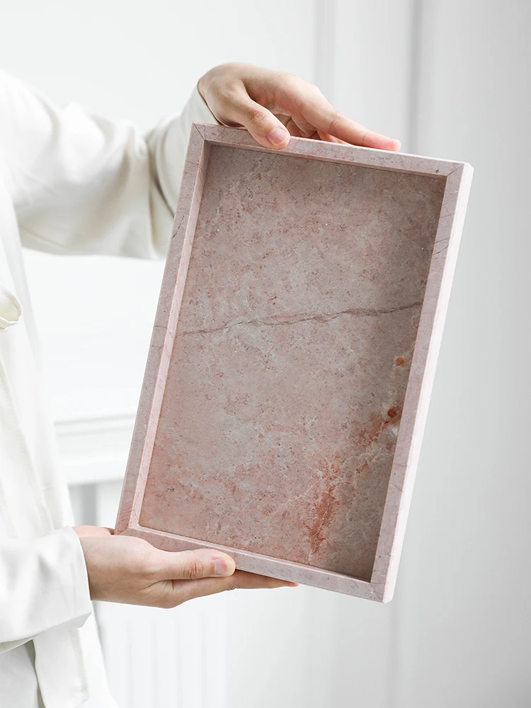 Pink Natural Marble Storage Tr - Vanity Home Decor review and price