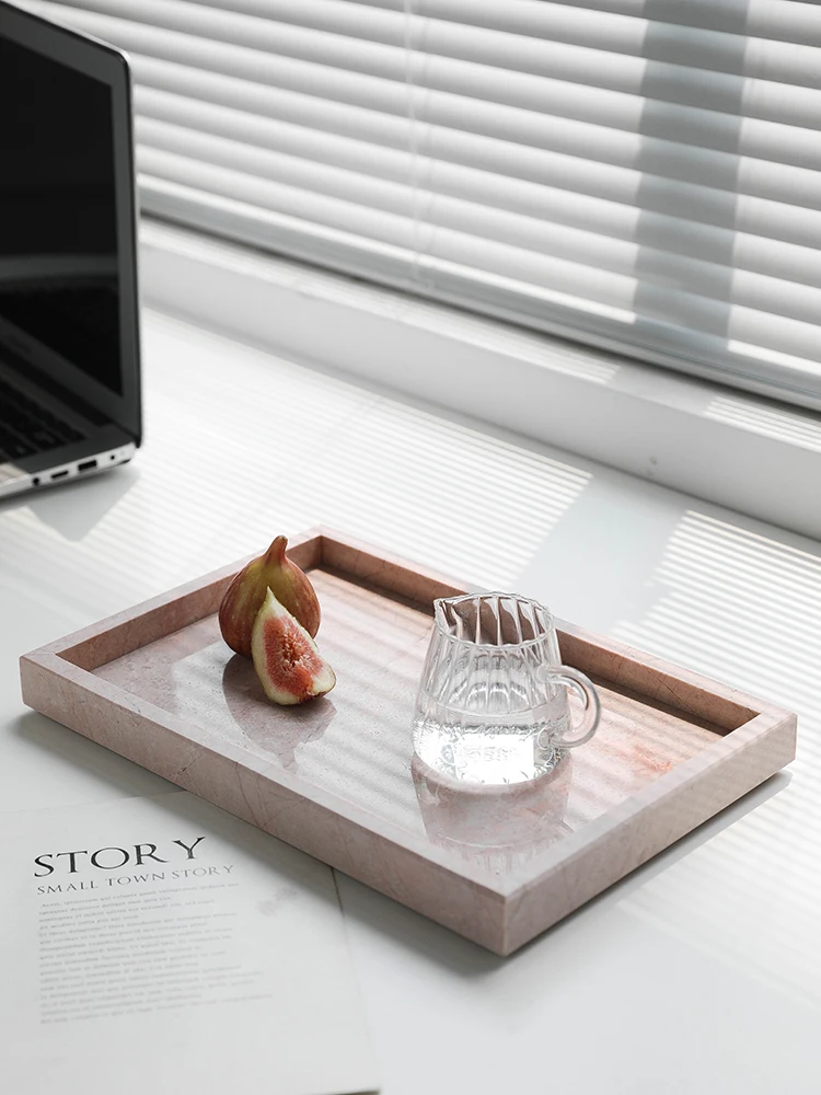 Pink Natural Marble Storage Tr - Vanity Home Decor review and price