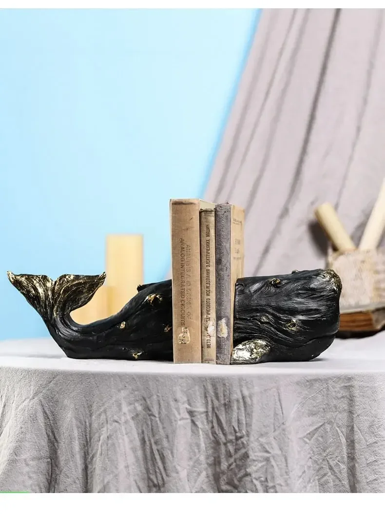 Gold Plated Whale Bookends Lib - Aesthetic Bookend review and price