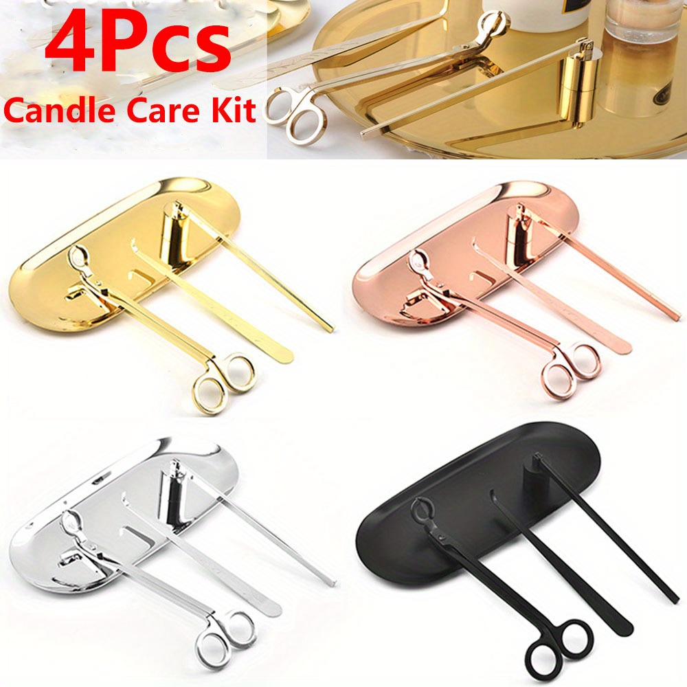 4pcs/set Luxury Candle Care Ki - Home Decor Unique Items review and price