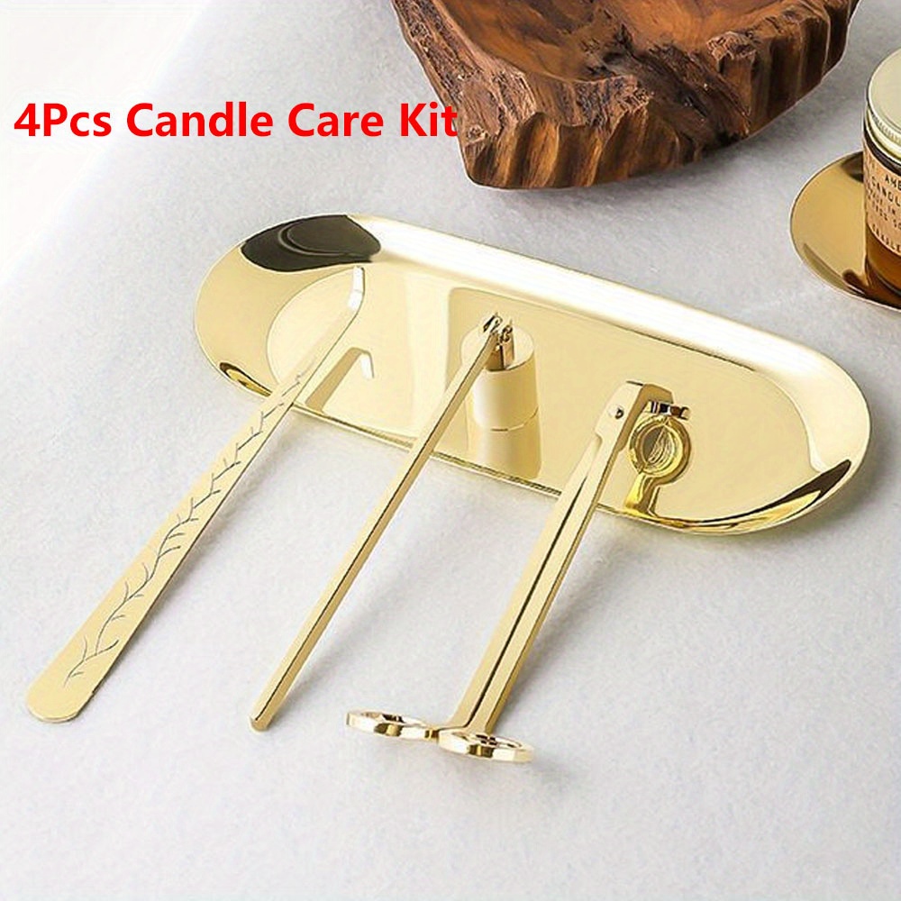 4pcs/set Luxury Candle Care Ki - Home Decor Unique Items review and price