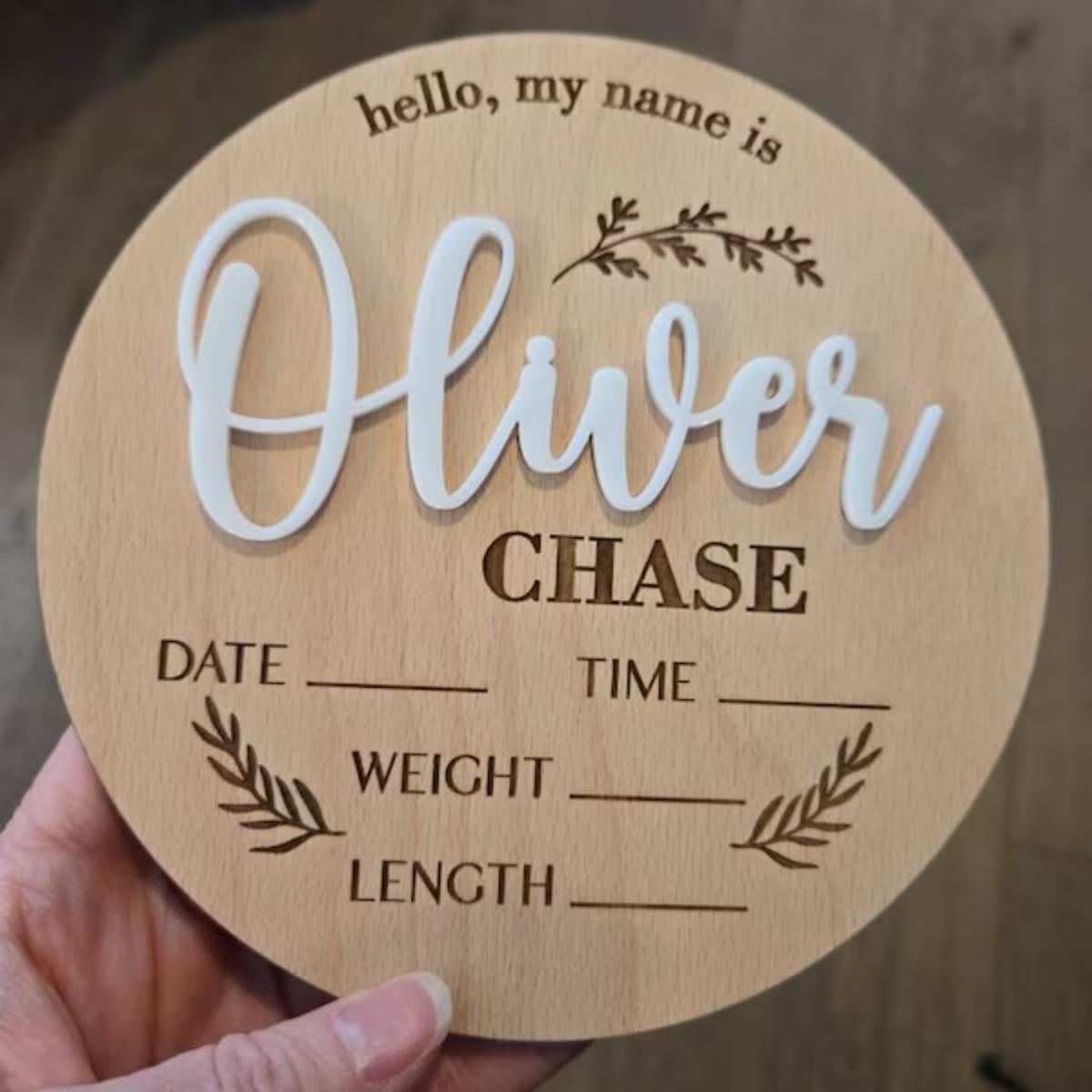 1Pc Custom Baby Announcement S - Home Decor Halloween review and price