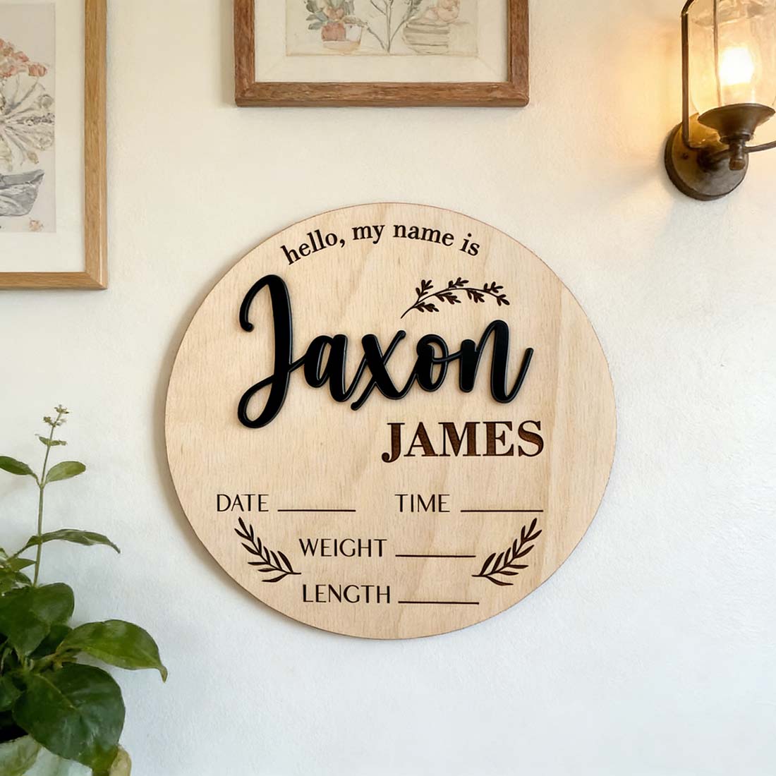 1Pc Custom Baby Announcement S - Home Decor Halloween review and price