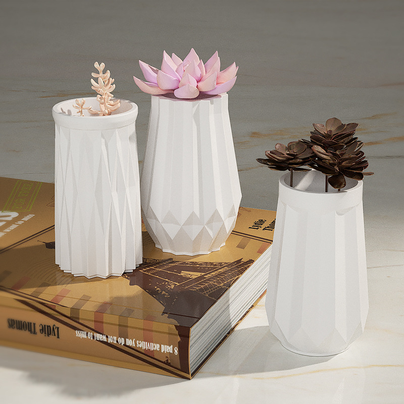 Round Diamond Vase Silicone Mo - Home Decor Vase With Flowers review and price
