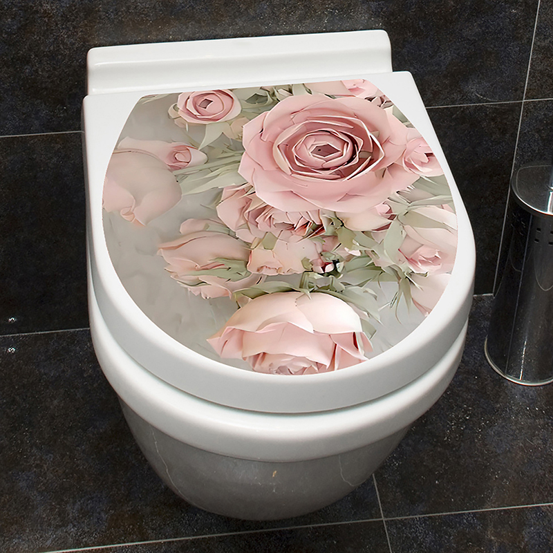 1PC WC Pedestal Pan Cover Stic - Home Decor Sticker review and price