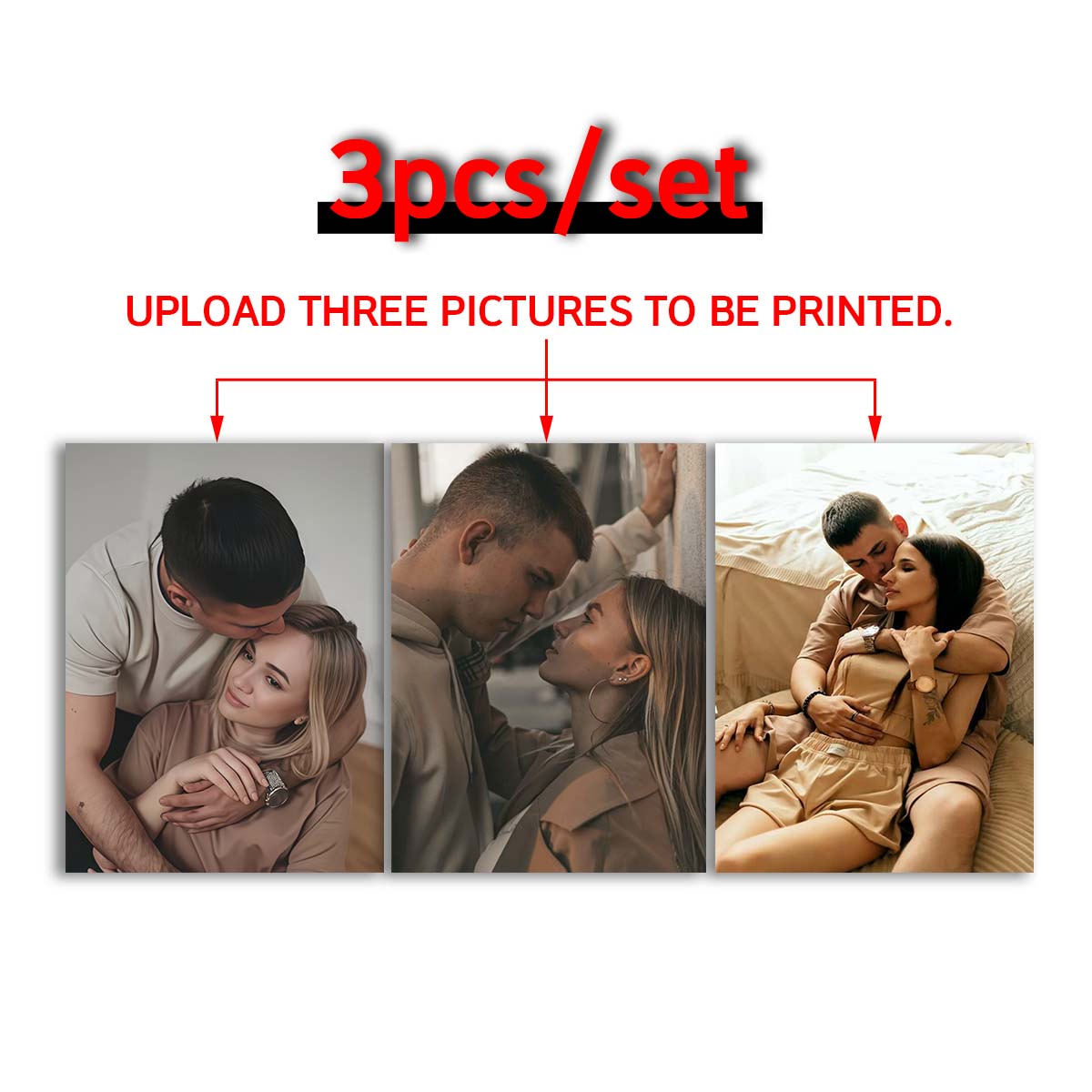 Triptych - 2D custom photo woo - Canvas Painting review and price