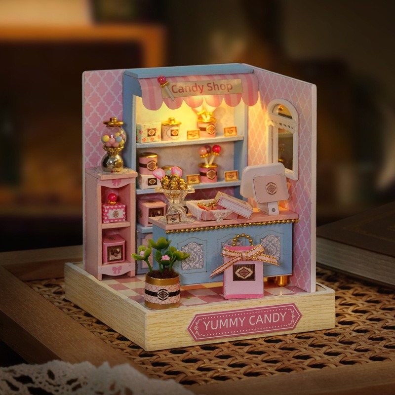 Mini Dollhouse Kit Sakura Stre - Home Decor Store review and price