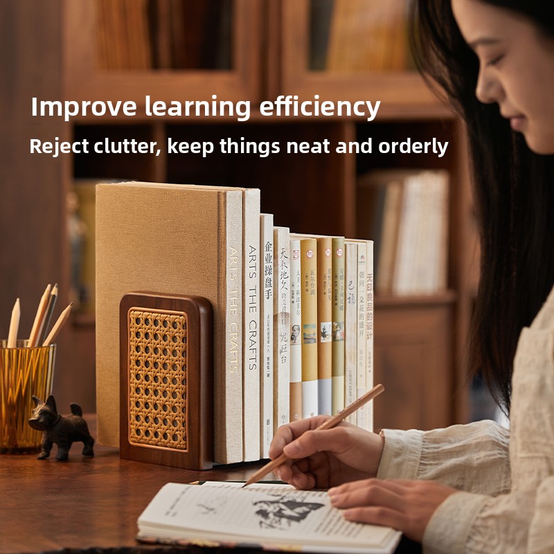 Rattan Woven Bookends Creative - Aesthetic Bookend review and price