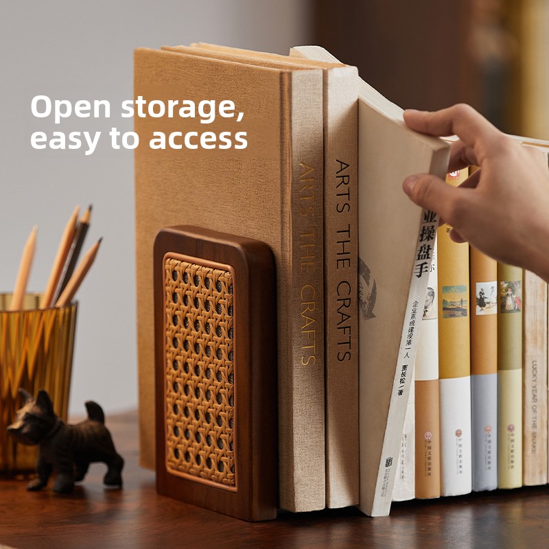 Rattan Woven Bookends Creative - Aesthetic Bookend review and price