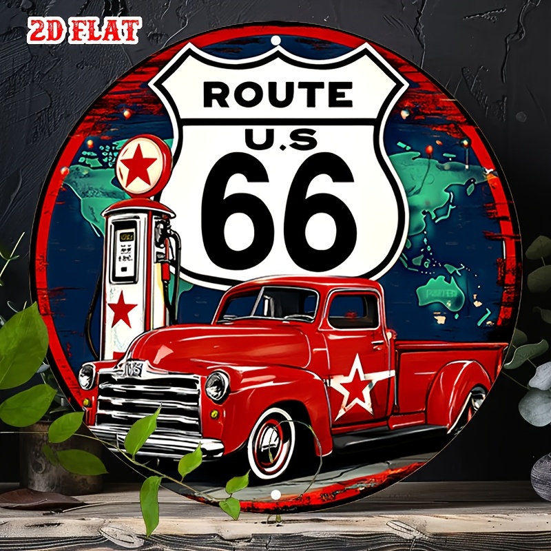 1PC Classic Car Round Aluminum - Home Decor Theme review and price