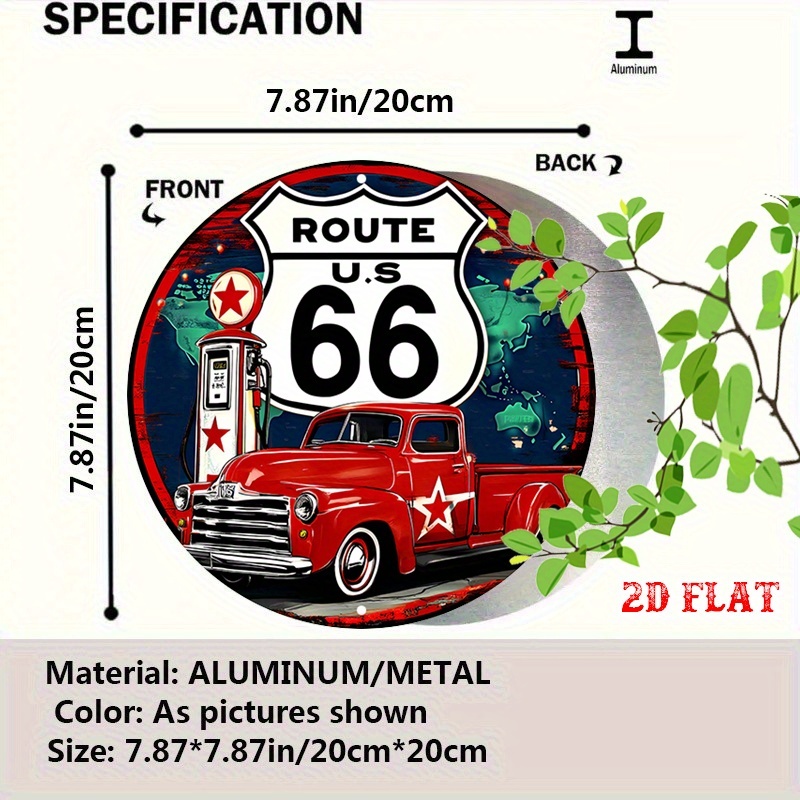 1PC Classic Car Round Aluminum - Home Decor Theme review and price