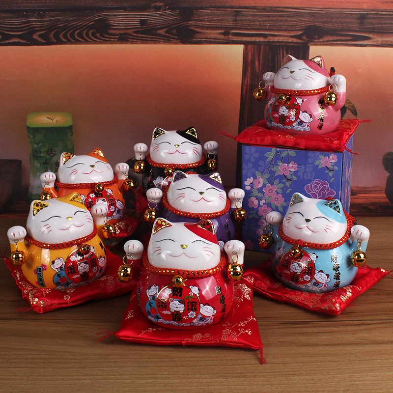 4.5 Inch Lucky Cat Piggy Bank  - Home Decor Store review and price