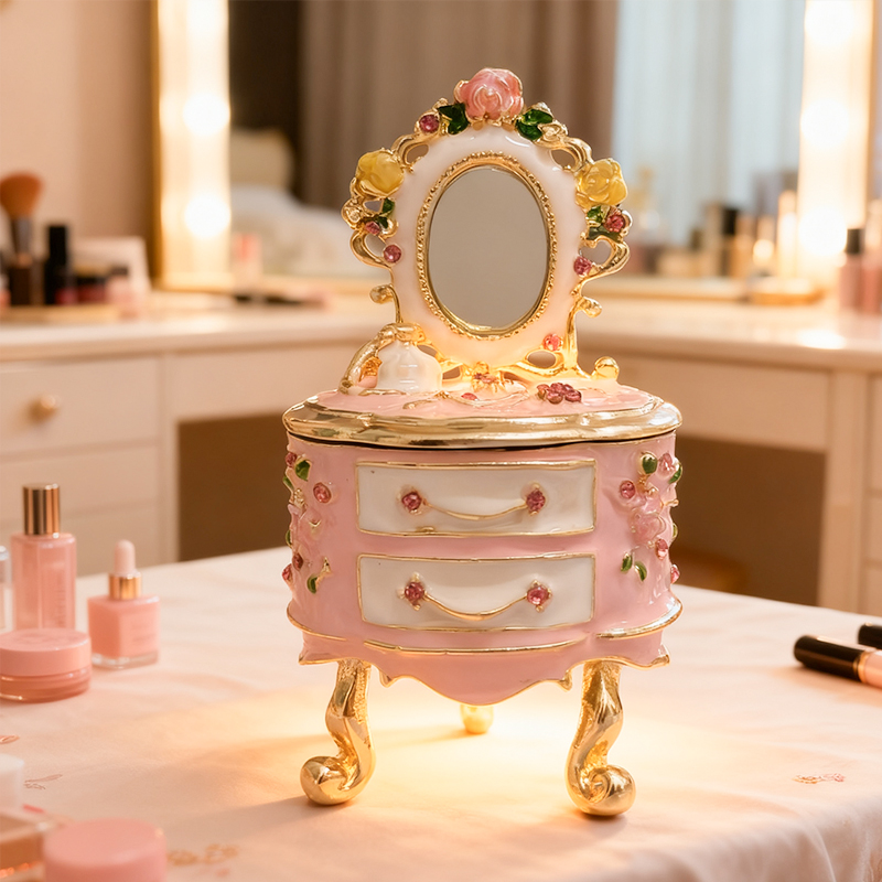 Hand-painted small jewelry box - Vanity Home Decor review and price