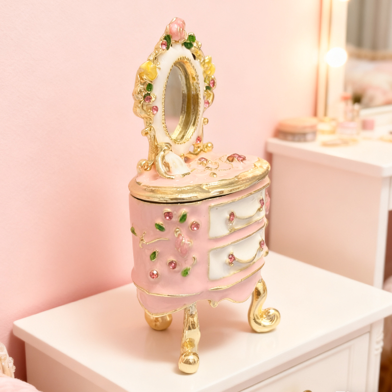 Hand-painted small jewelry box - Vanity Home Decor review and price
