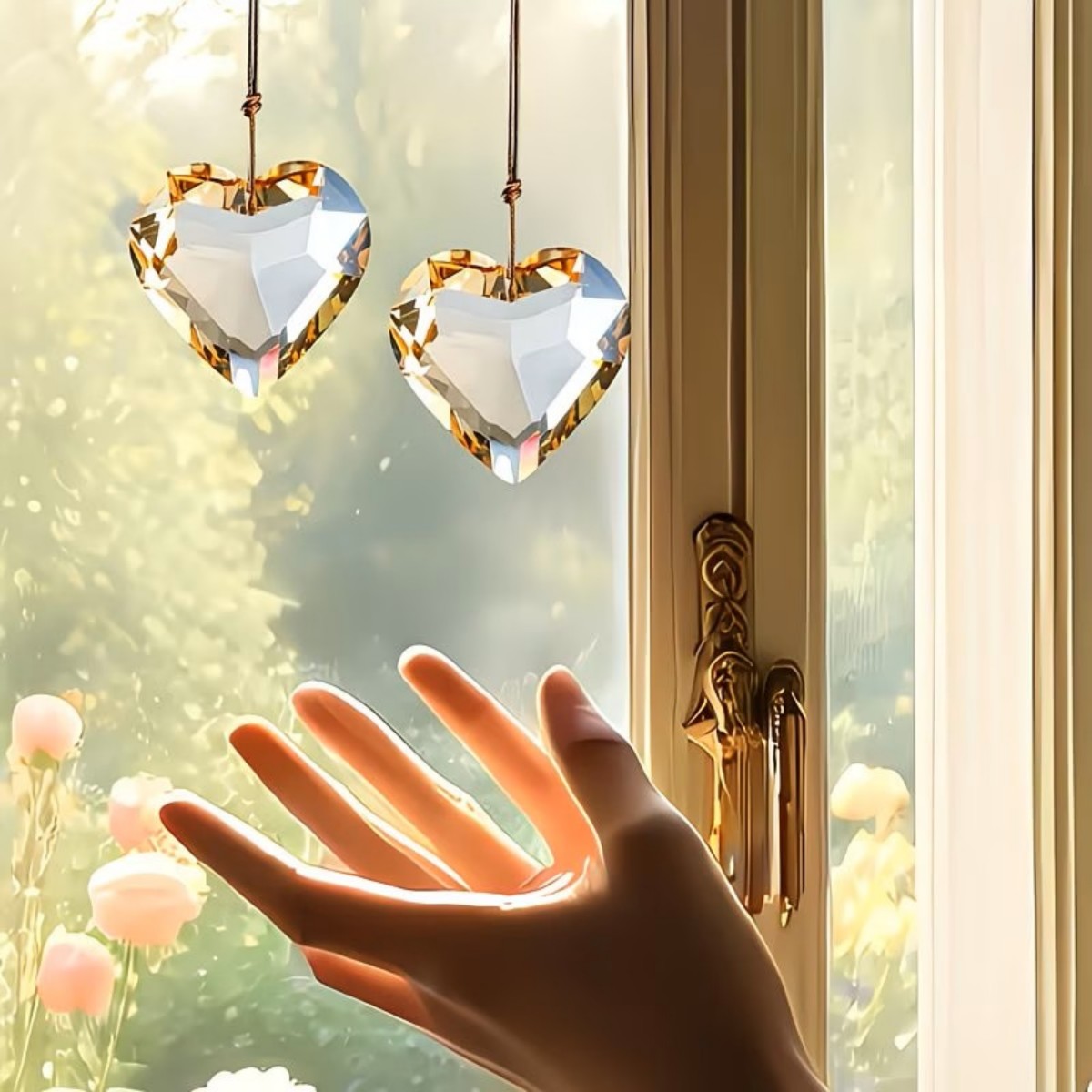1pc 30mm Heart Suncatcher Pend - Crystal Sun Catcher review and price