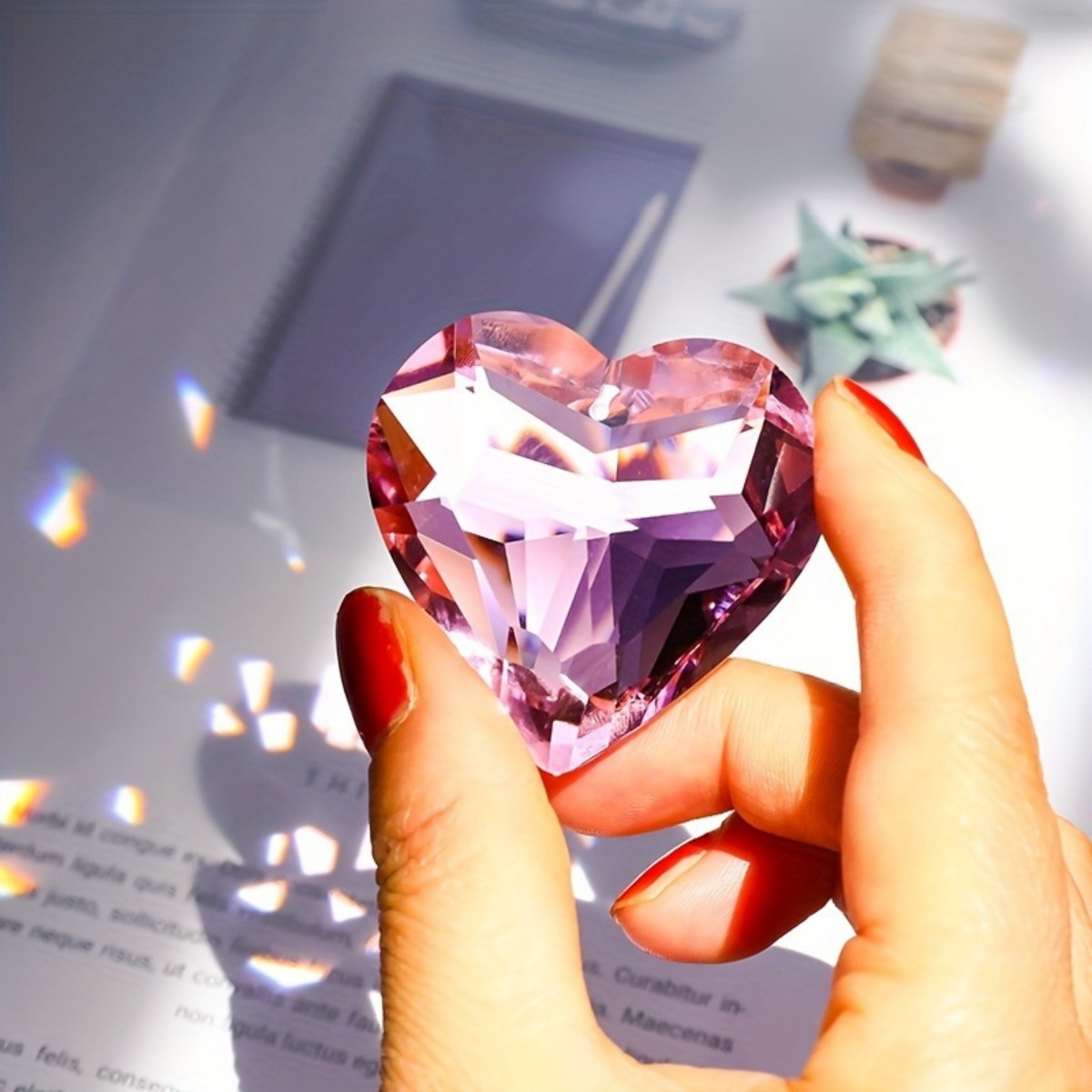 1pc 30mm Heart Suncatcher Pend - Crystal Sun Catcher review and price