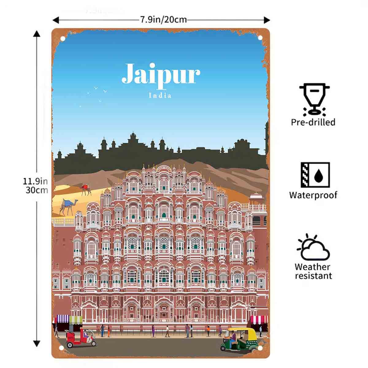 2D FLAT 1pc Jaipur India Hawa  - Home Decor Jaipur review and price