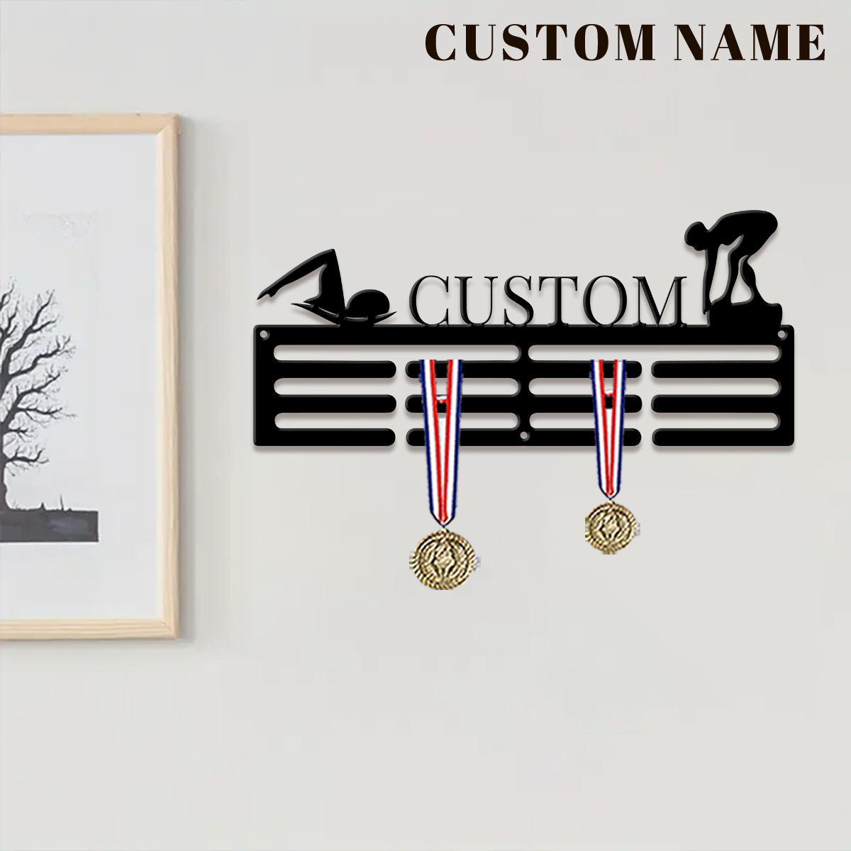 1pc Custom Swimming Metal Meda - Home Decor Halloween review and price