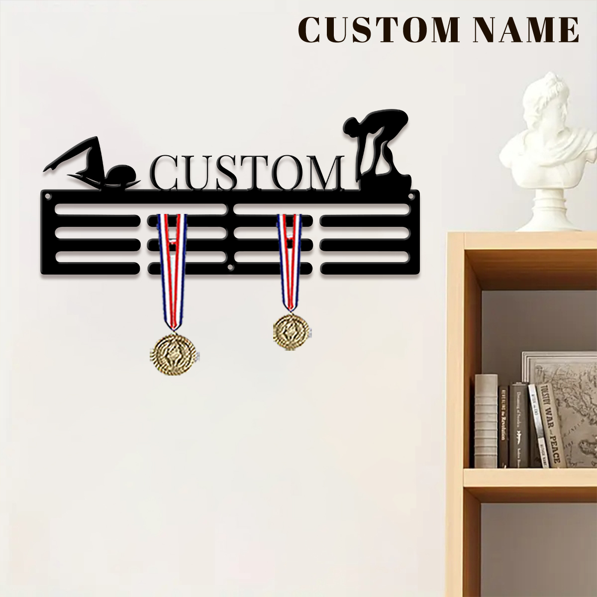 1pc Custom Swimming Metal Meda - Home Decor Halloween review and price