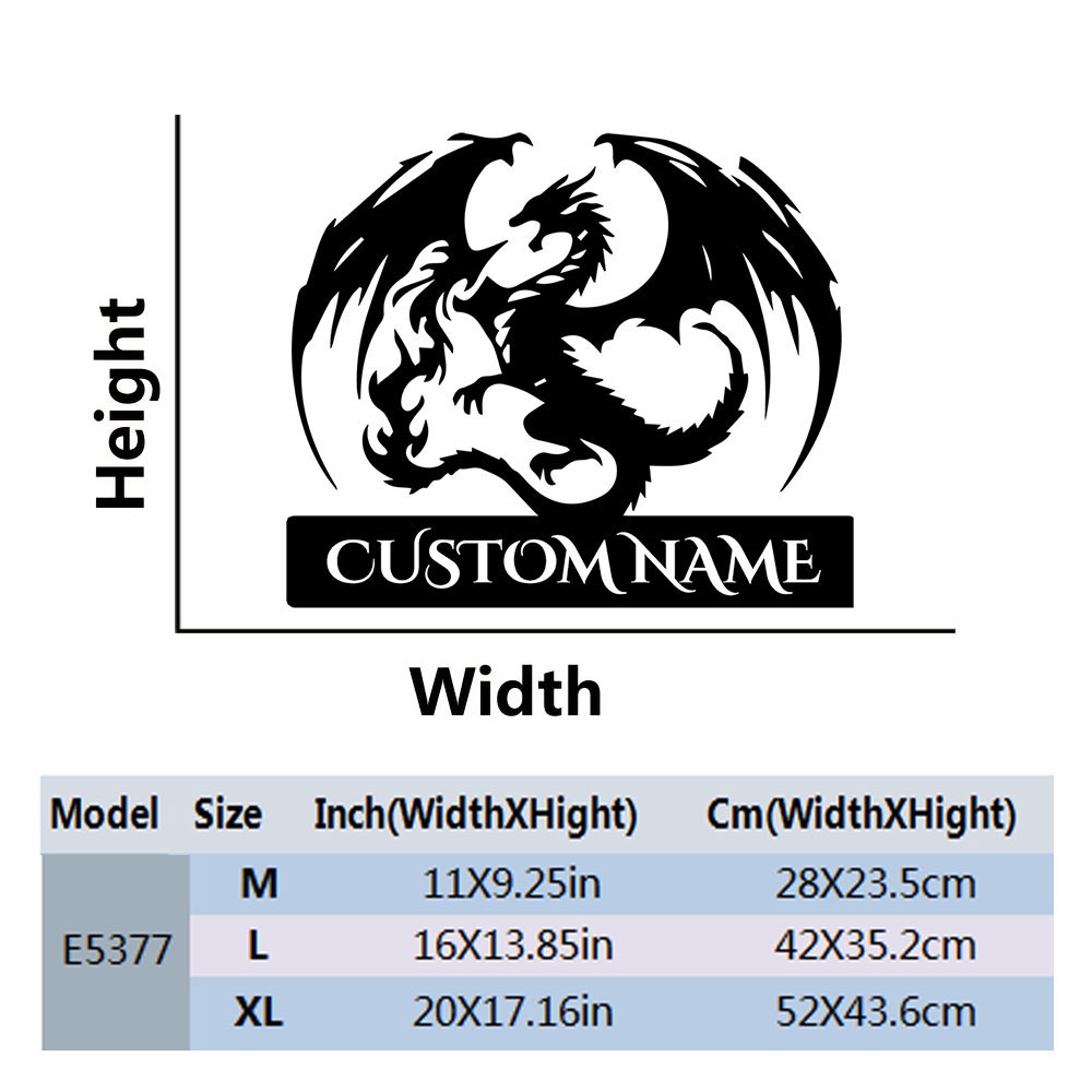1PC Cute Dragon Custom Text Na - Home Decor Sticker review and price